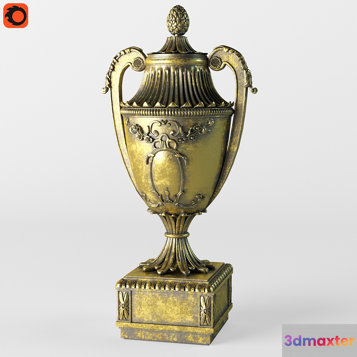 Bronze vase 3D Max