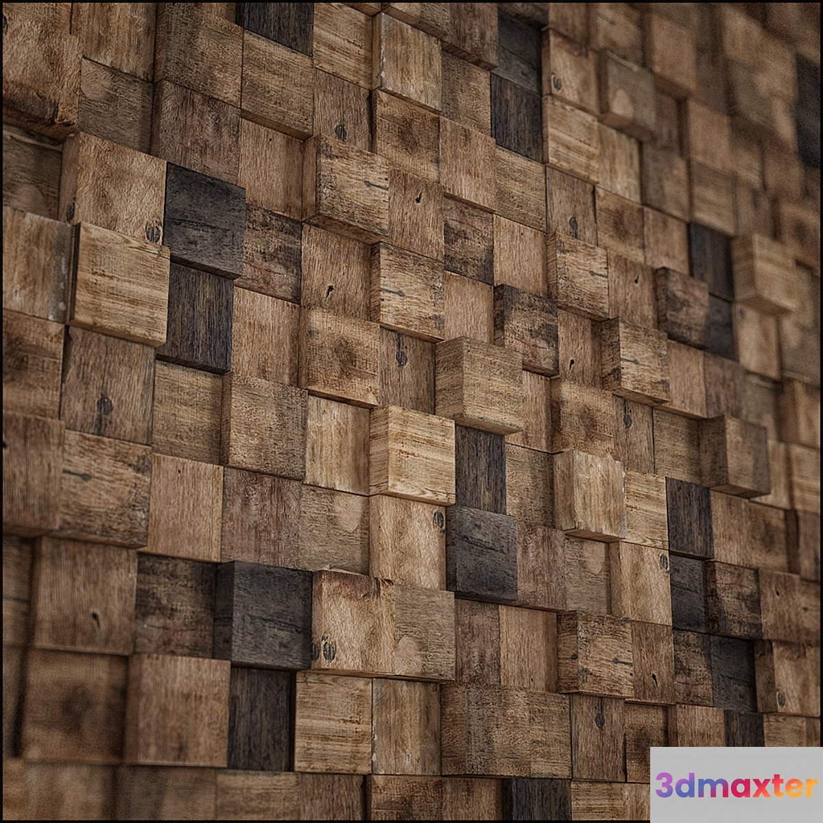 wood square aged - No.2