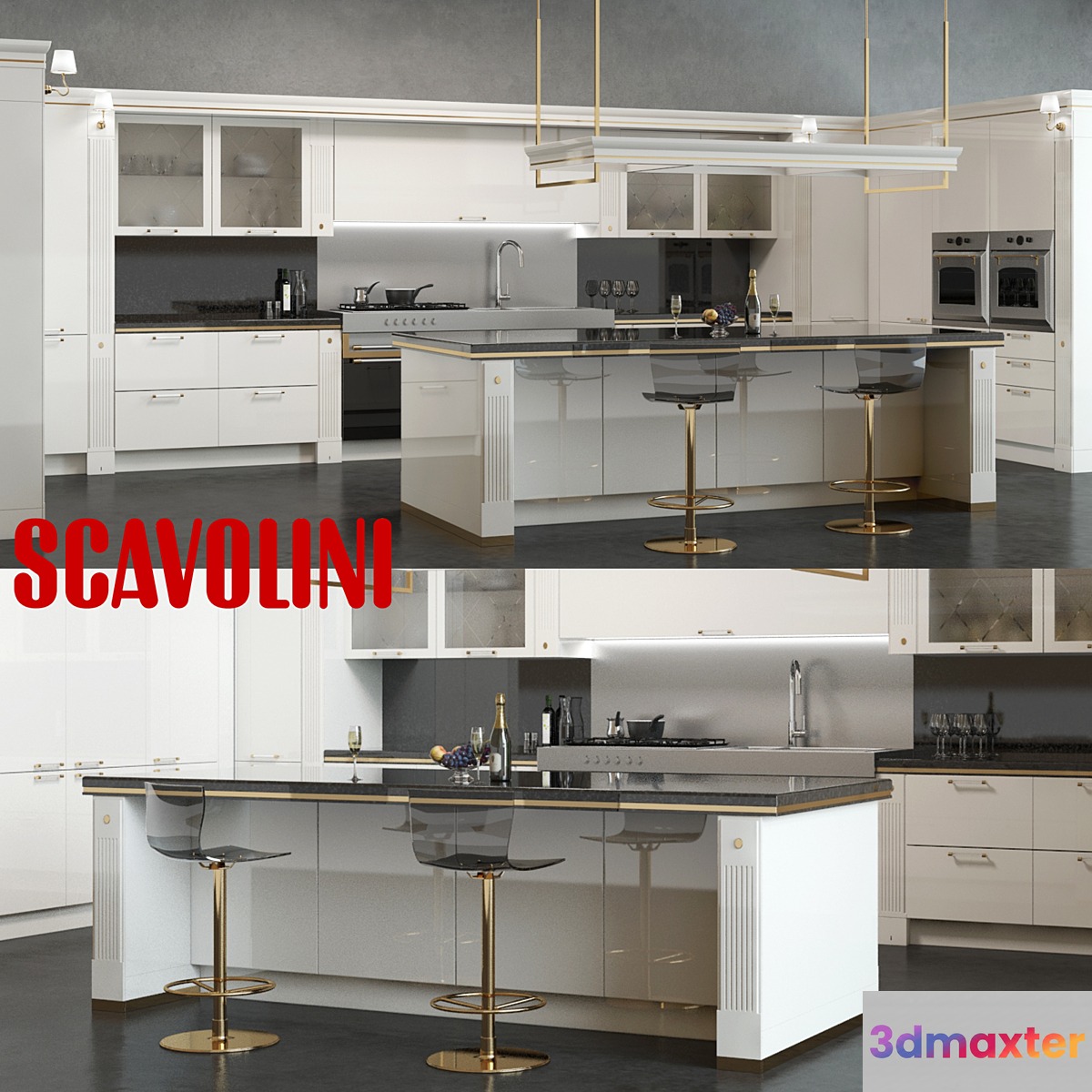Scavolini Baccarat Kitchen White