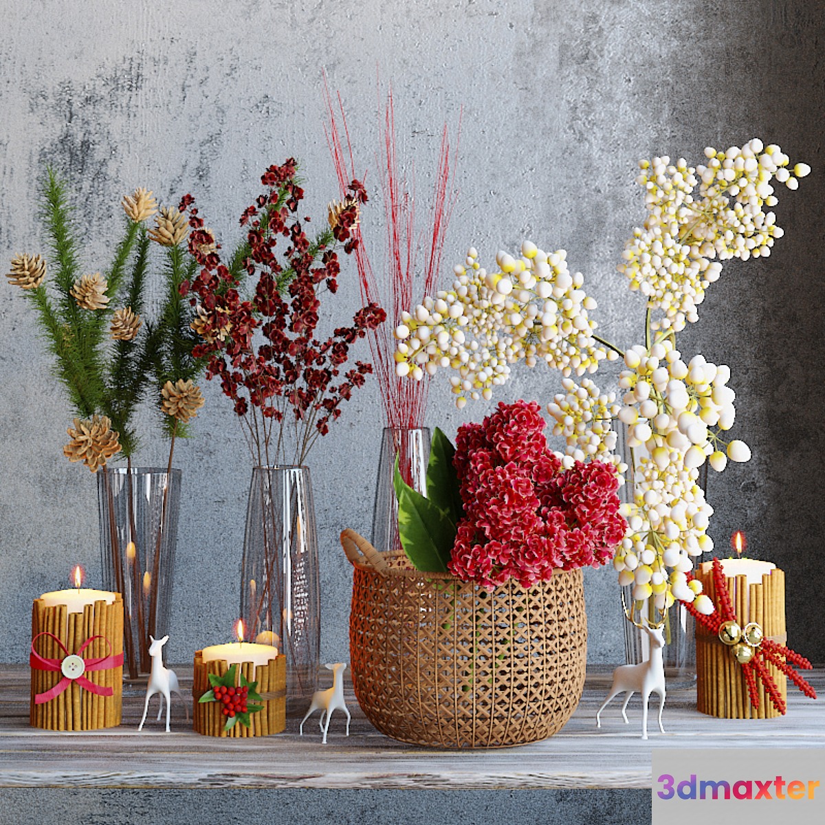 Winter flowers set - No.4