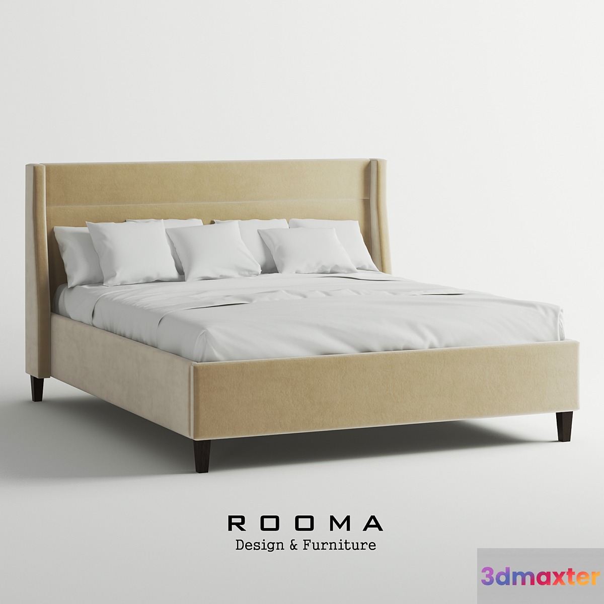 Rooma Design Retro Bed 3D Max