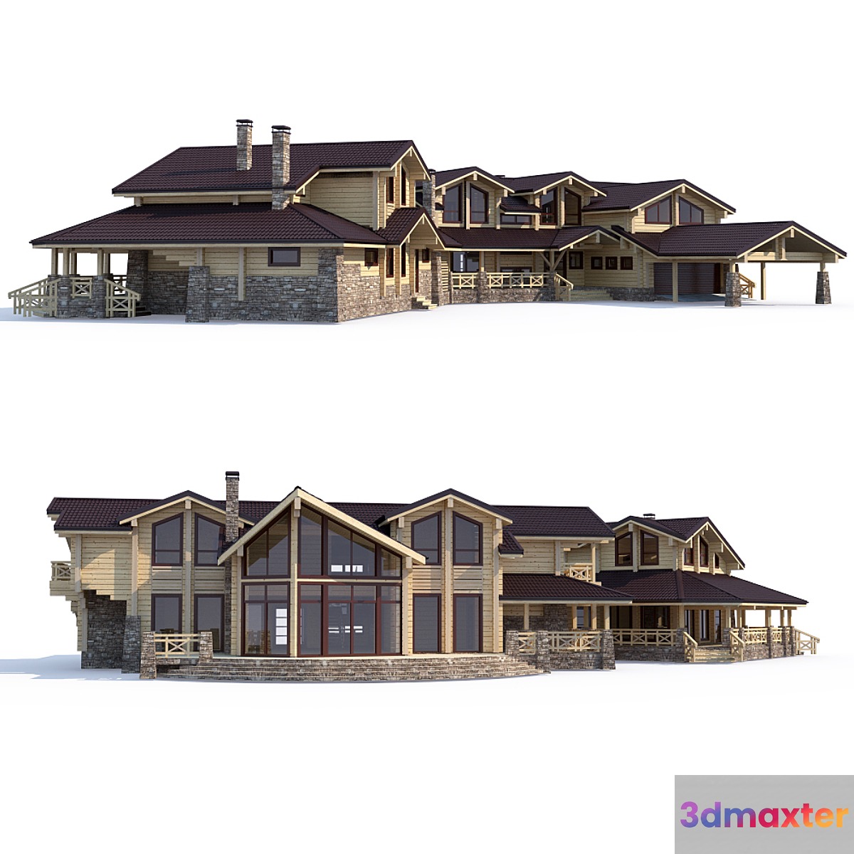 House v8 3D Max