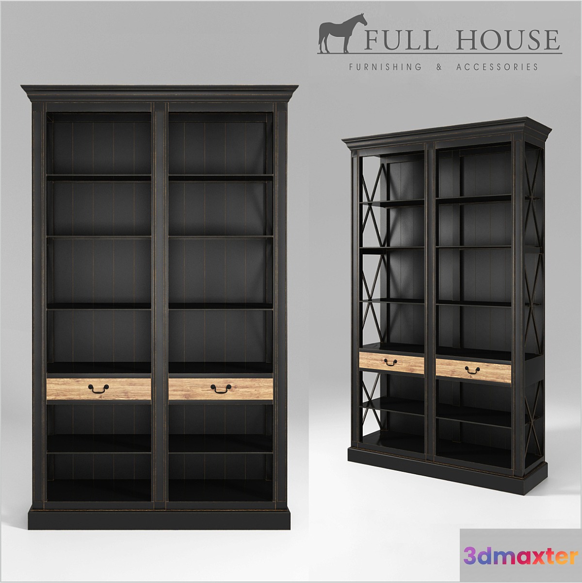 FULL HOUSE. Rack 1BCBG015 black - No.2