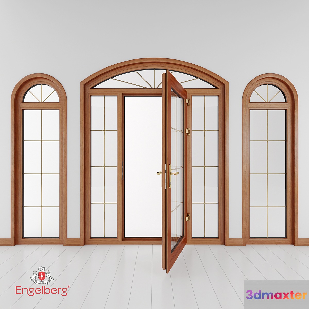 Plastic door and window with muntin bars