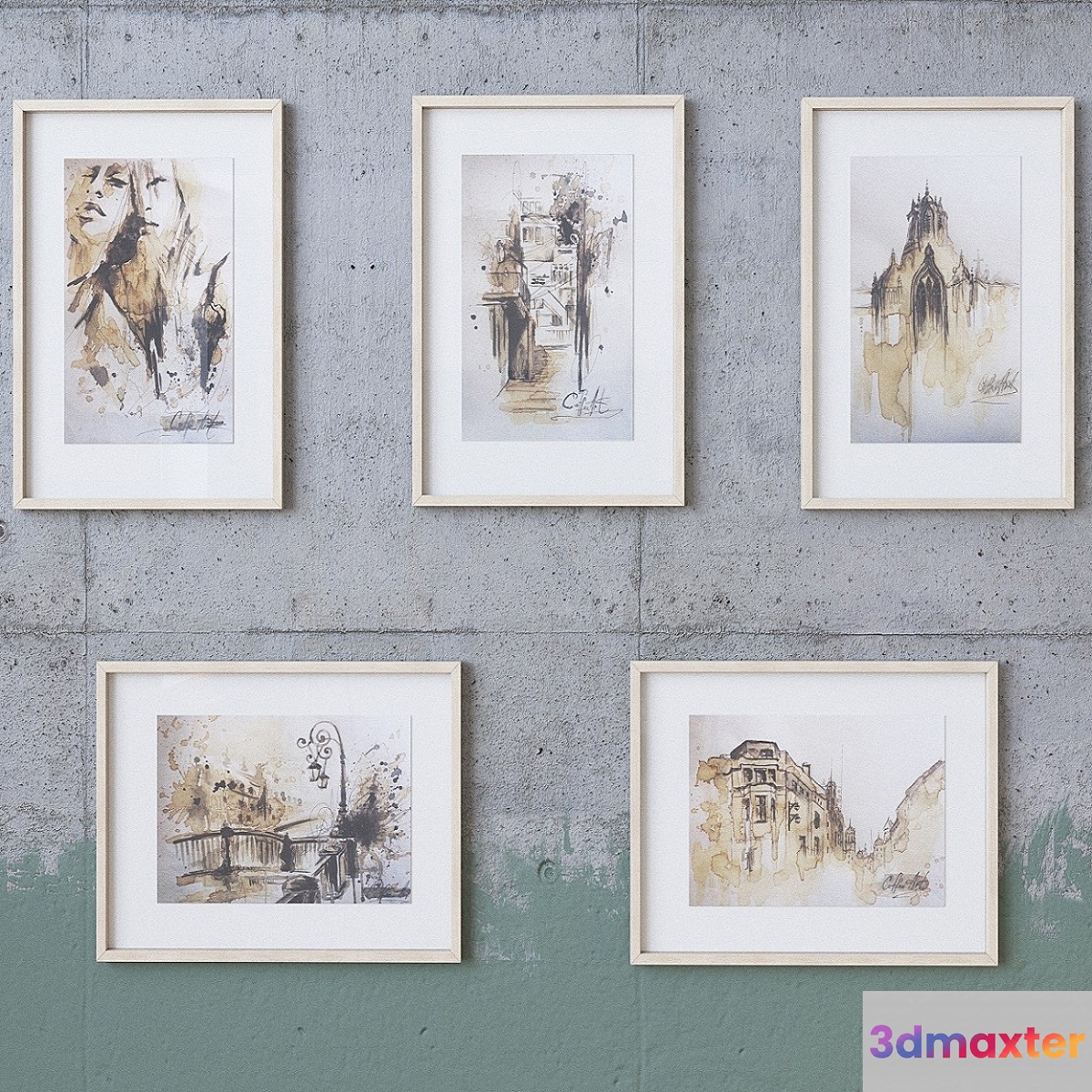 Pictures painted coffee