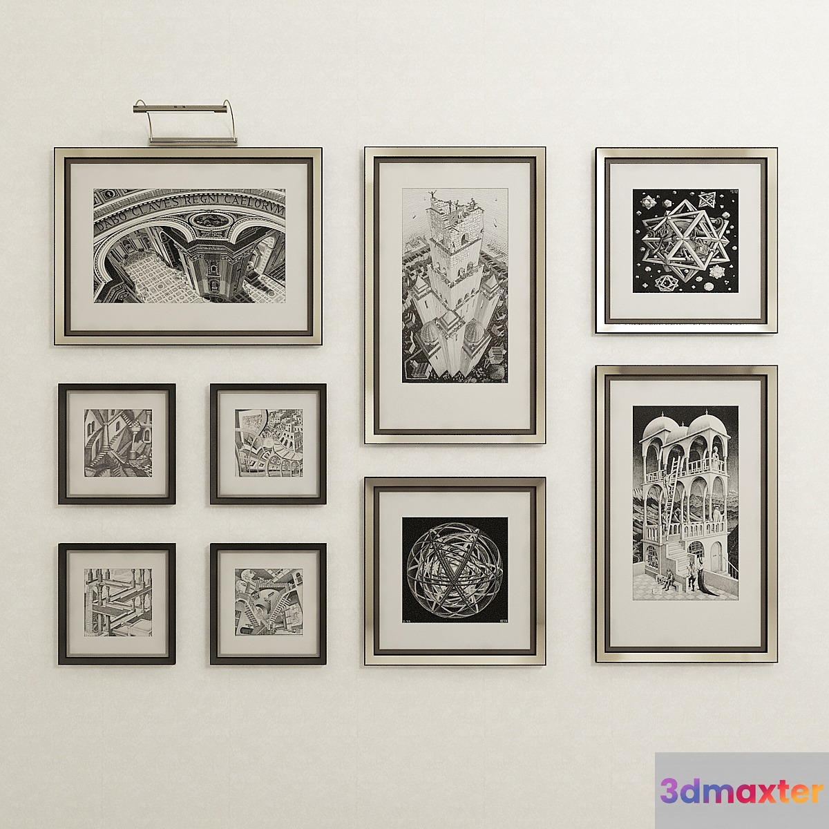pictures of Maurits Cornelis Escher 3D Max
