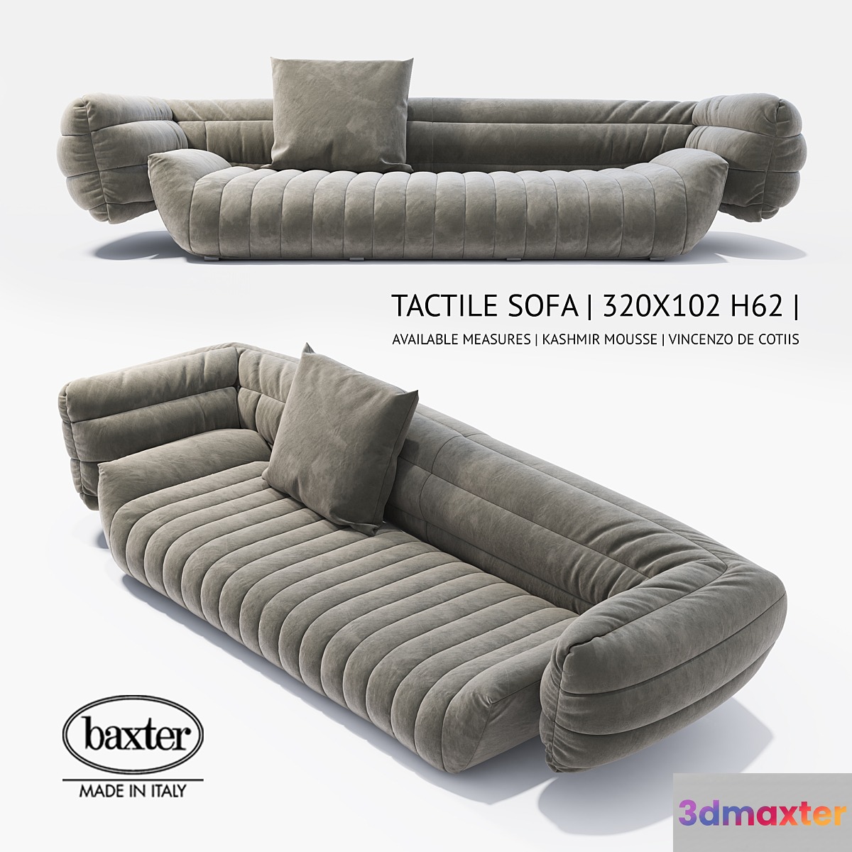 Sofa Baxter Tactile 3D Max
