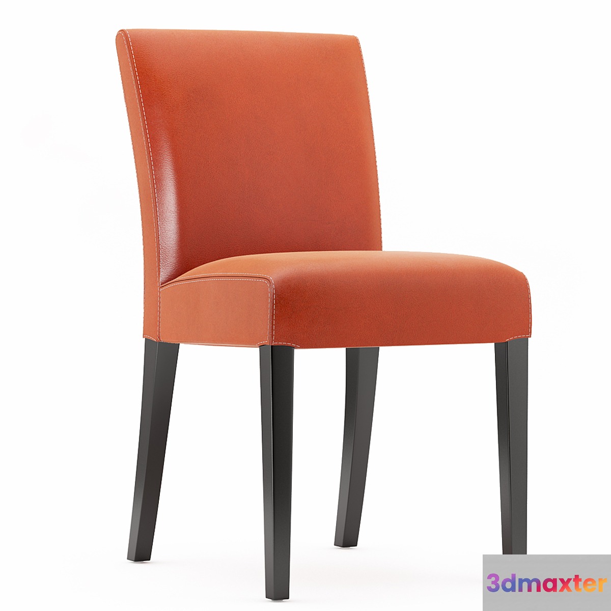 lowe-persimmon-leather-side-chair 3D Max
