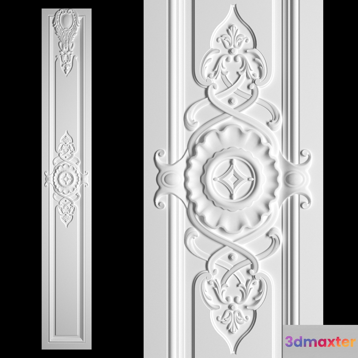 Stucco decor 3D Max