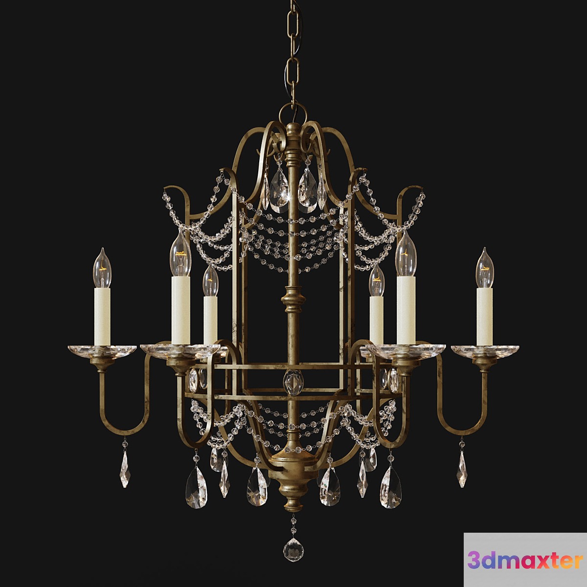 Chandelier Feiss Gianna FE _ GIANNA6 3D Max