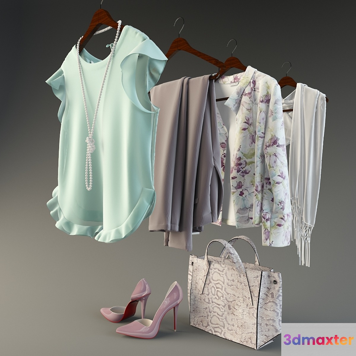 clothing set-03 3D Max
