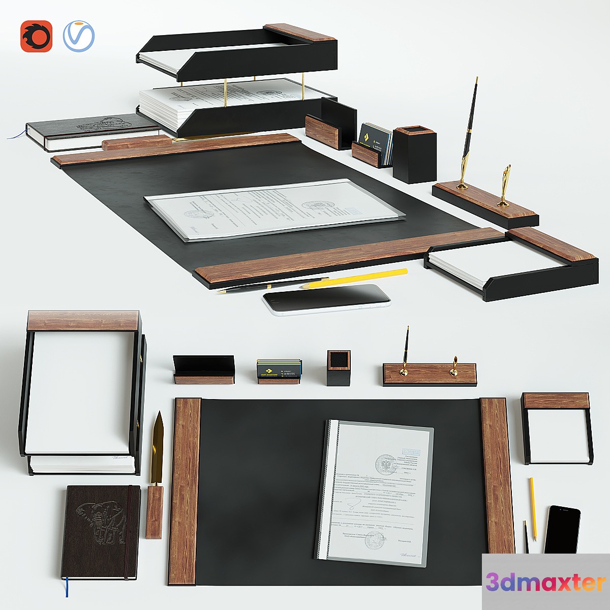 Table set for a manager - No.2 3D Max
