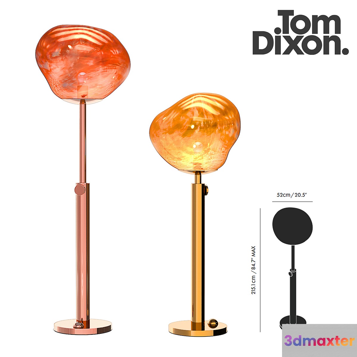 Melt Floor Lamp Tom Dixon 3D Max