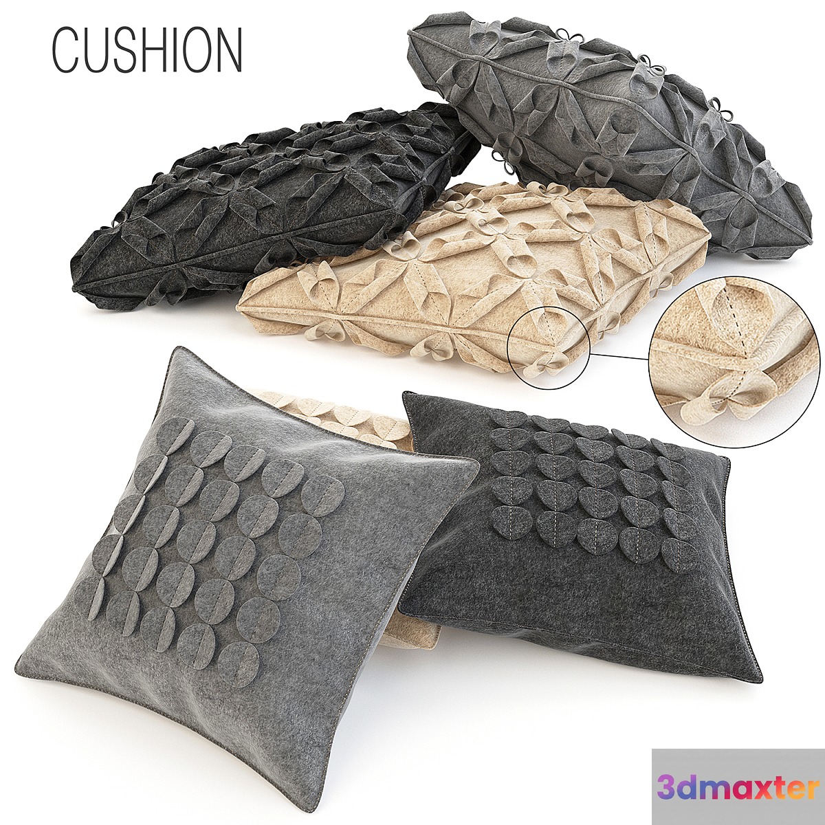 Wool cushions set - No.3