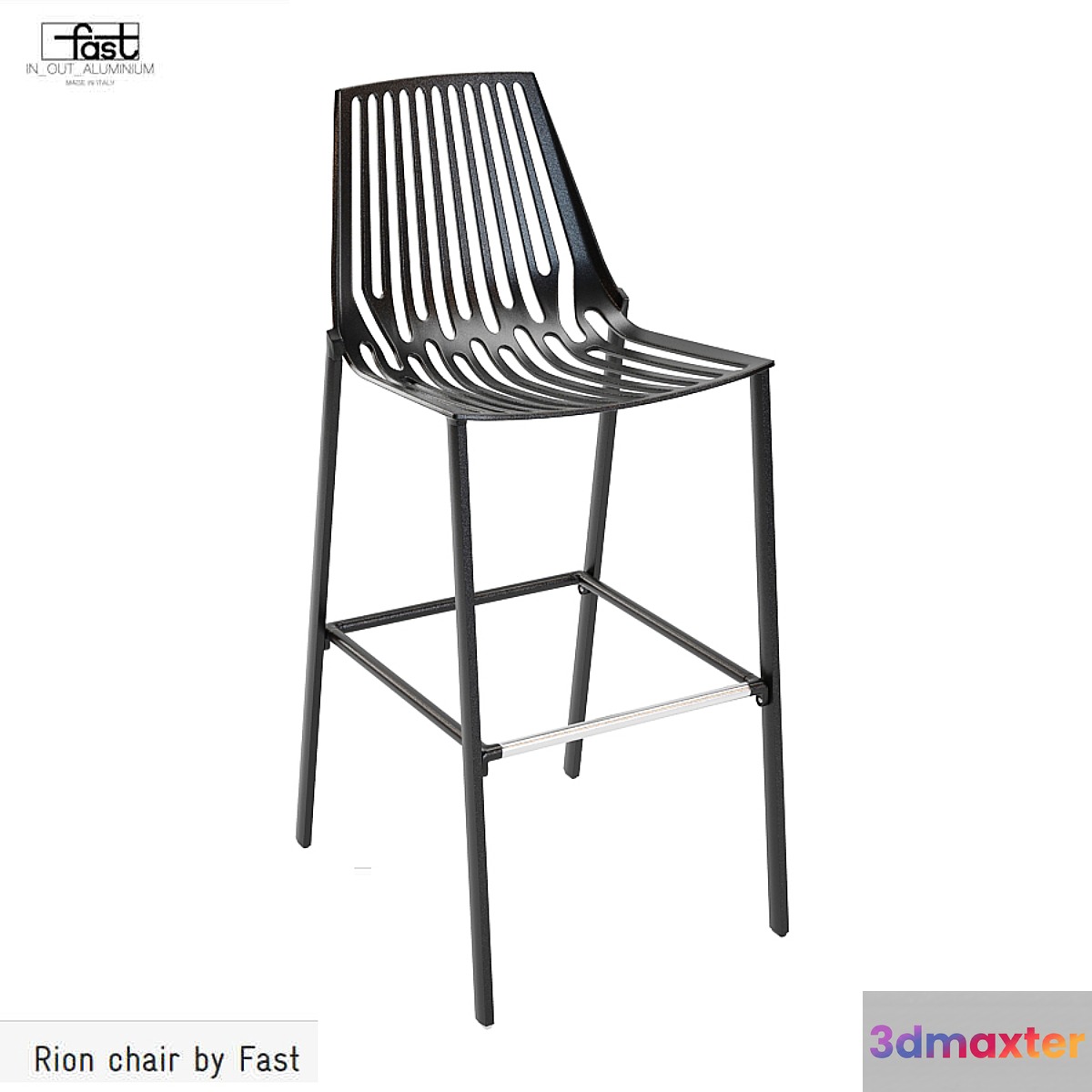 Barstool Fast Rion barstool 3D Max