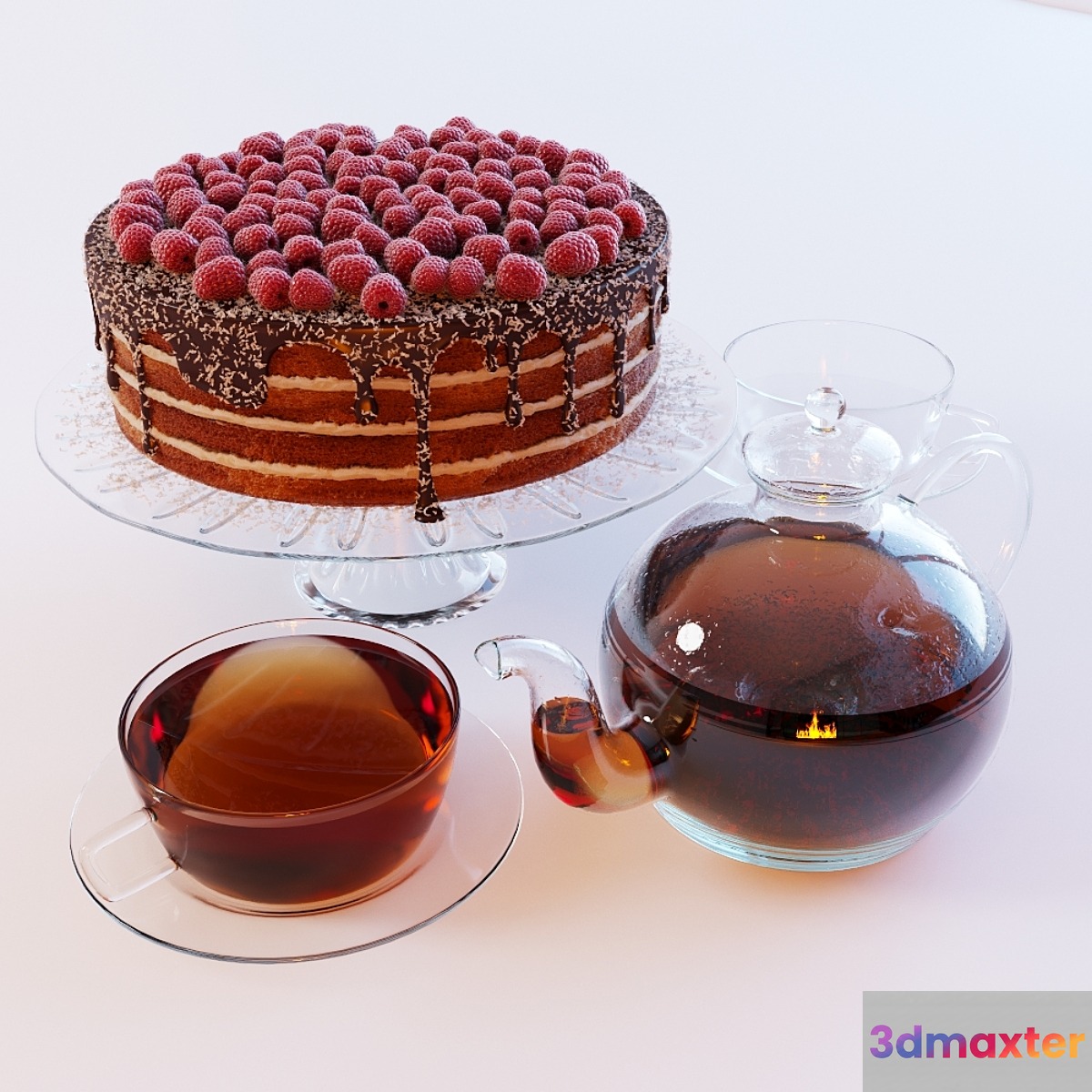 Chocolate cake & tea