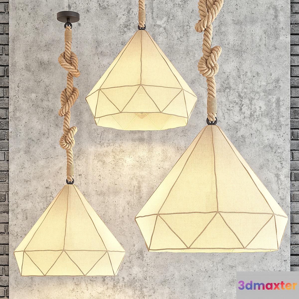 Poly rope chandelier