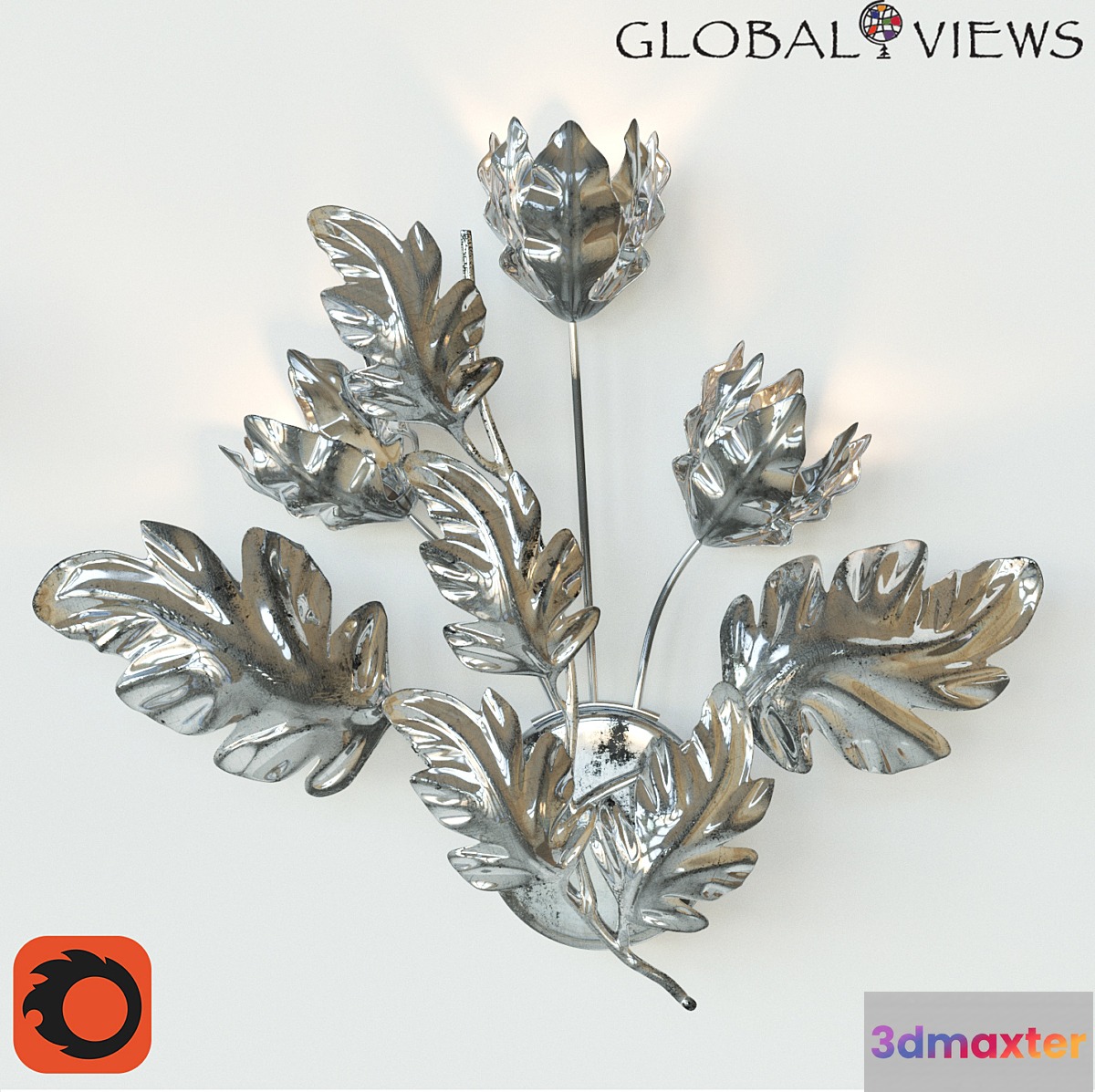 Dancing leaves Sconce 3D Max