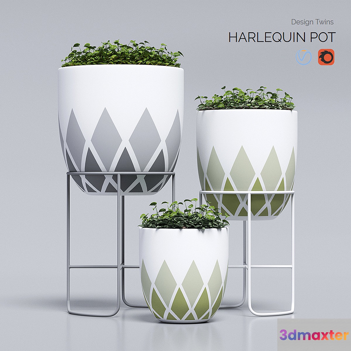 harlequin_pot 3D Max