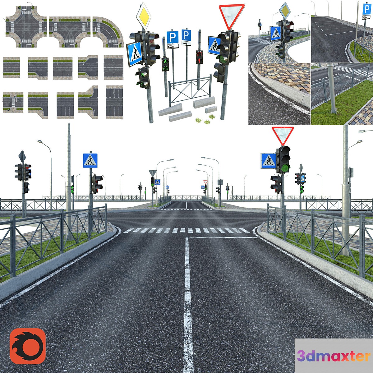 Sections of road