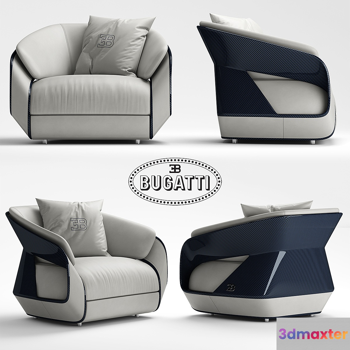 Armchair Bugatti Home Royale 3D Max