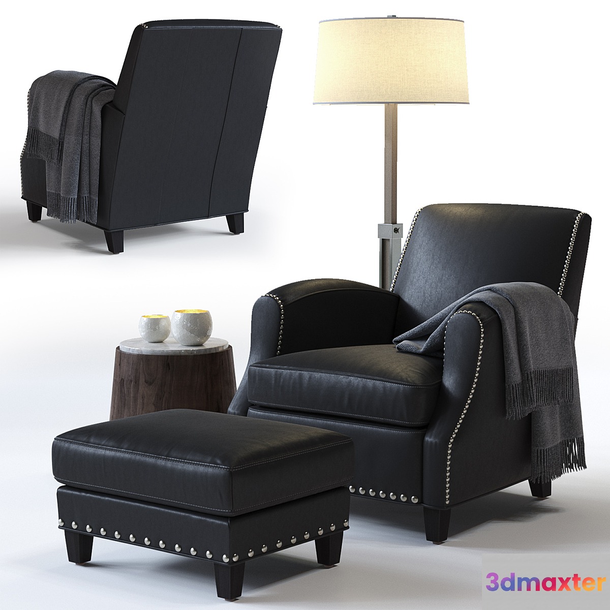 C & B Metropole Leather Chair 3D Max