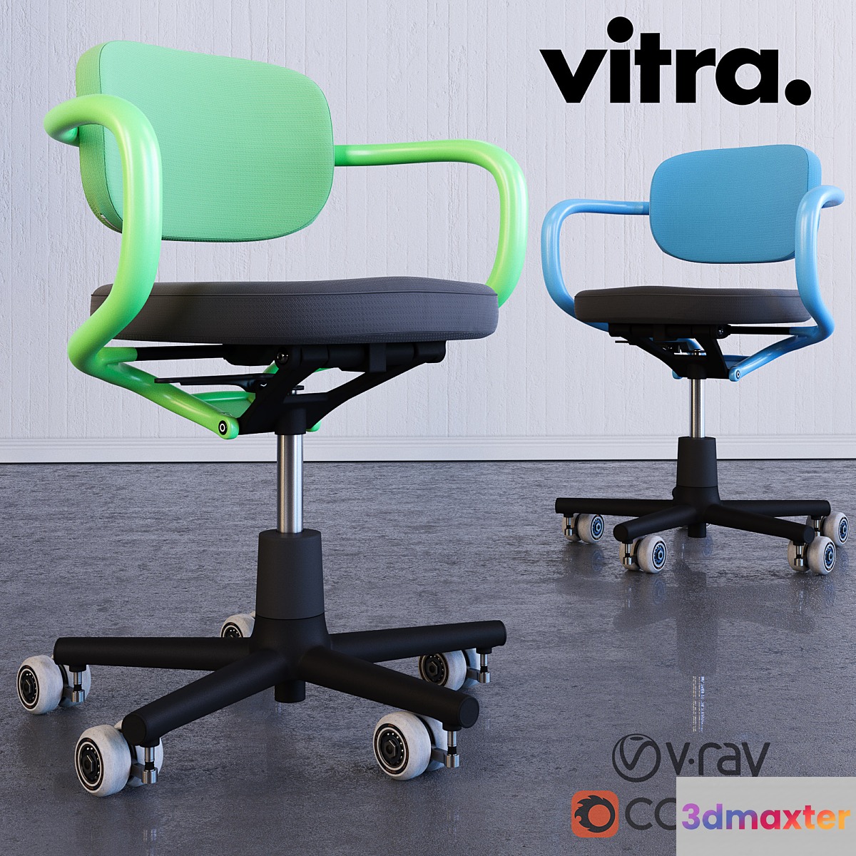 Vitra Allstar chair by Konstantin Grcic (HQ) corona vray 3D Max