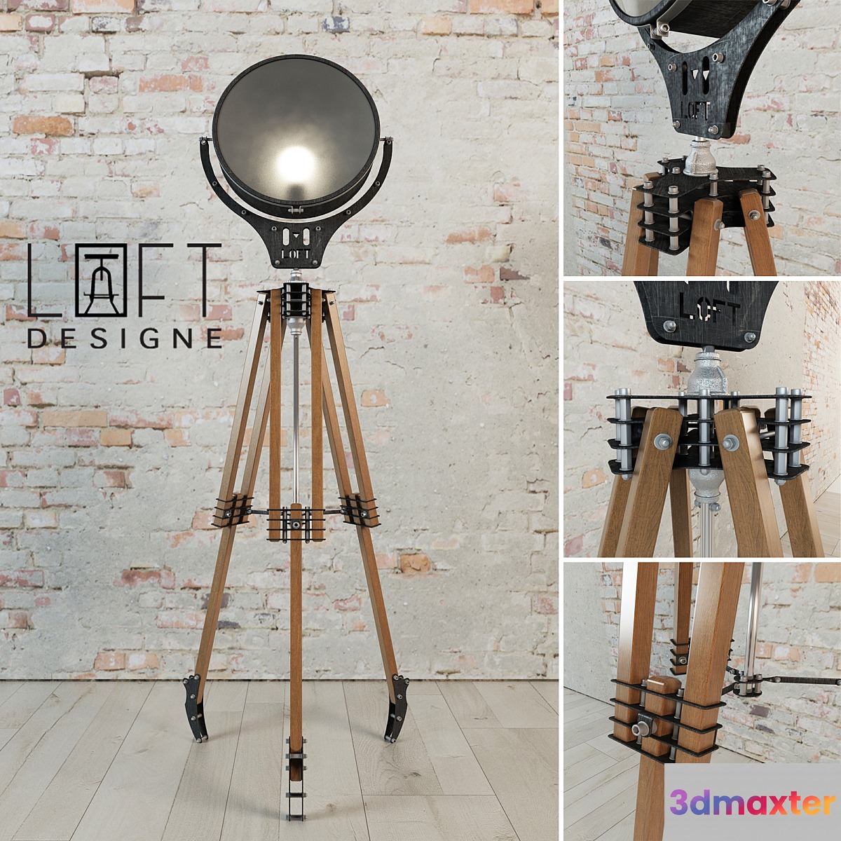 Lamp Loft Design_7500 model 3D Max