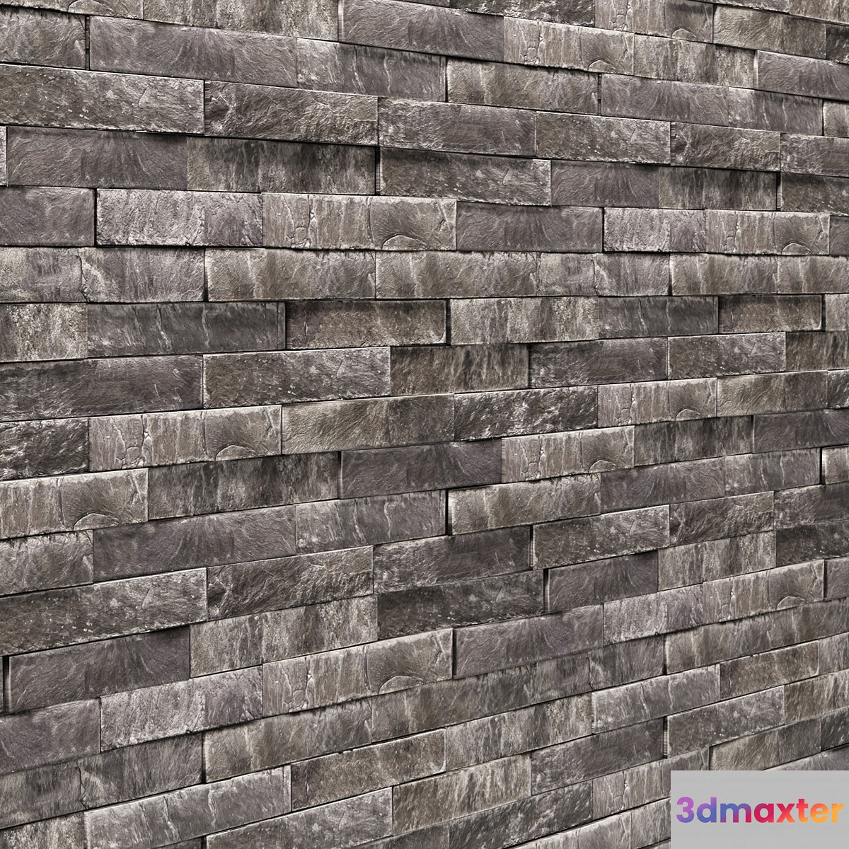 Slate stone wall slate stone stone wall wild stone 3D Max