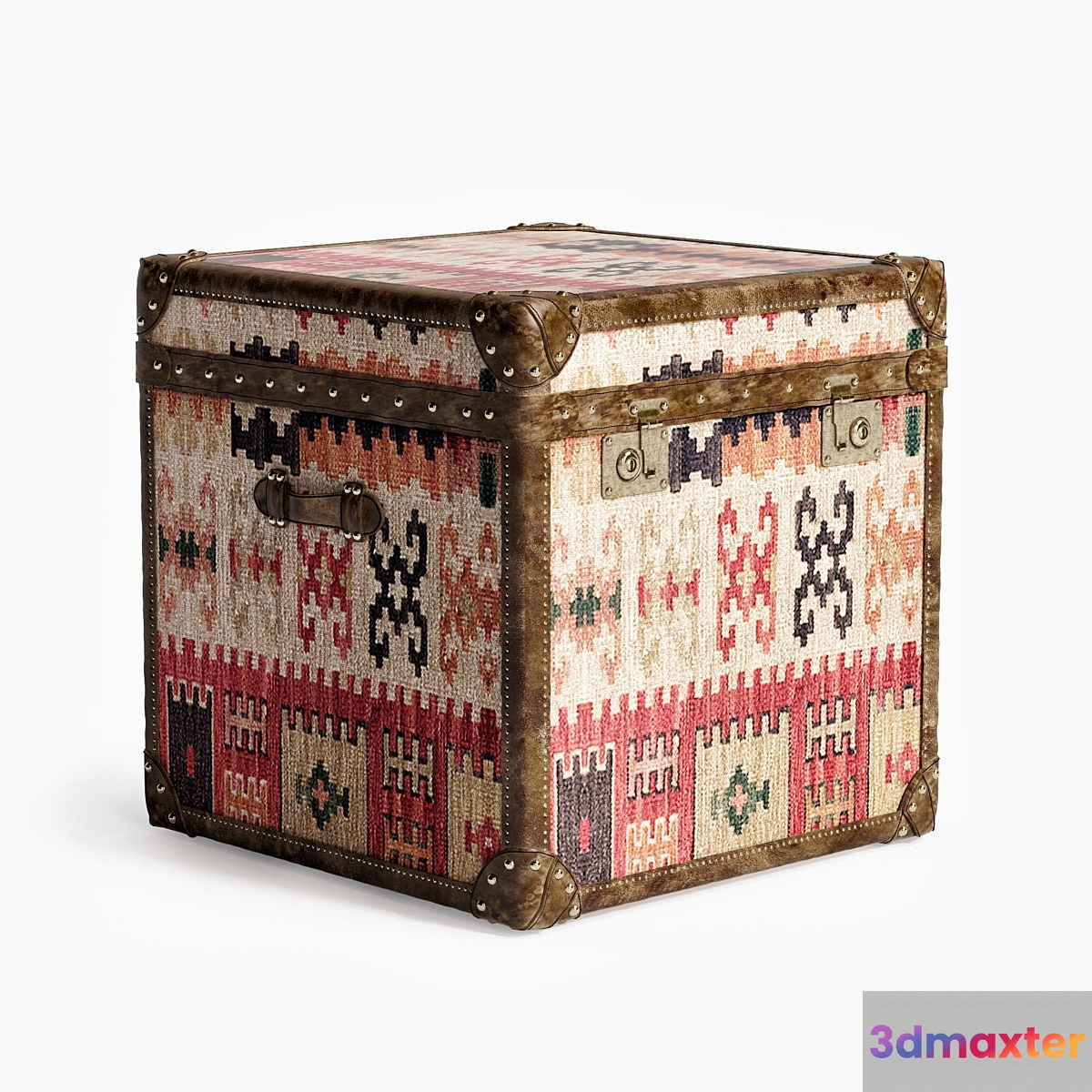 Kilim Cube Chest 3D Max