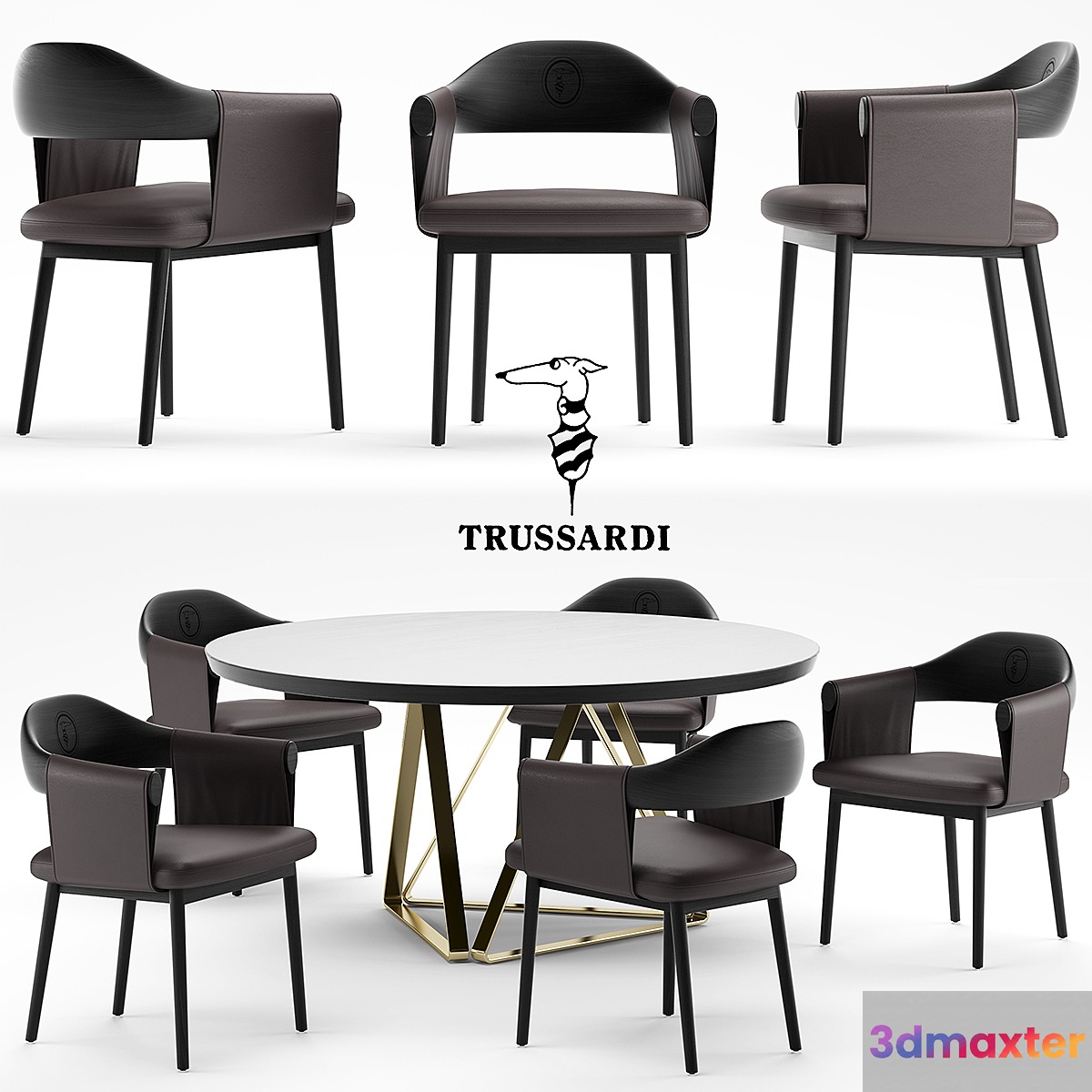 Table and chair Trussardi Casa Larzia Chair