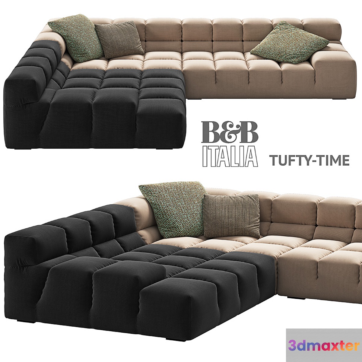 B & B Italia TUFTY-TIME 2 3D Max