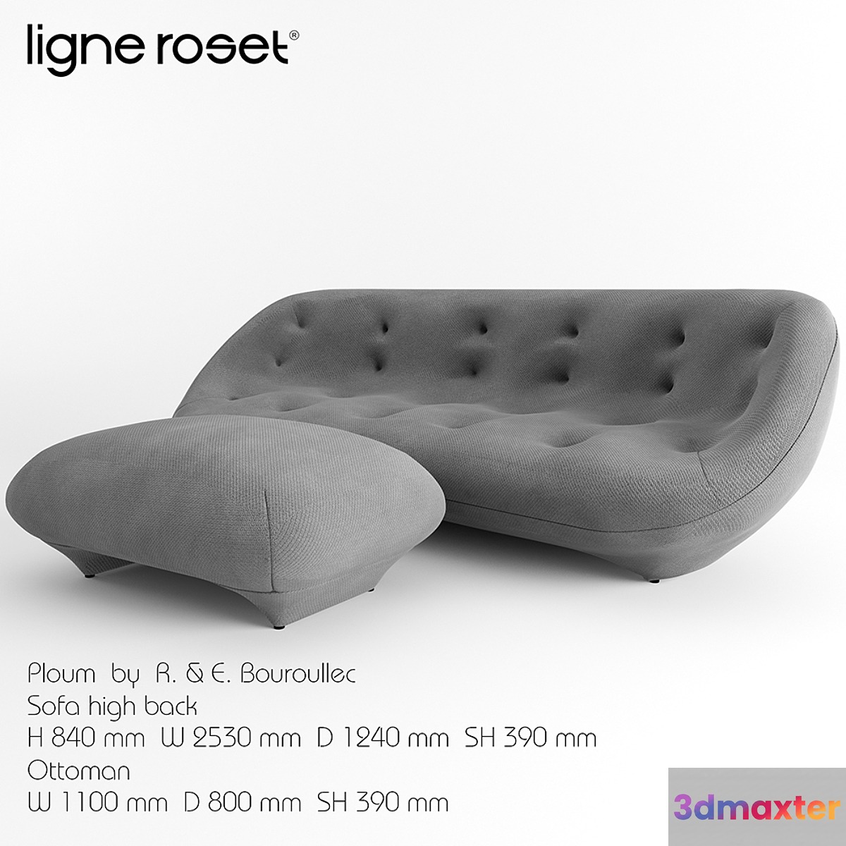 Ploum Ligne Roset 3D Max