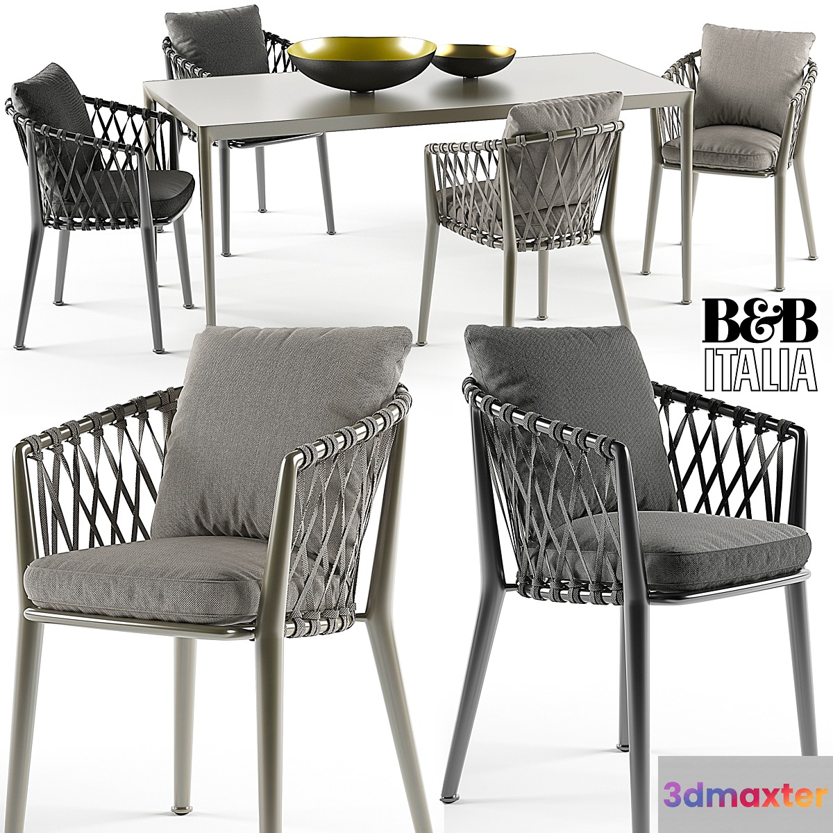 Erica chairs set B&B Italy
