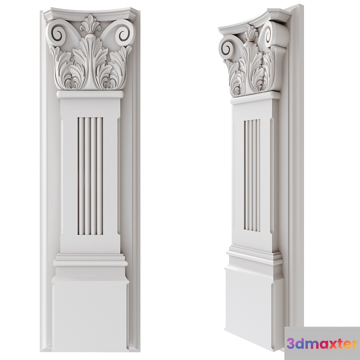 Pilaster carved