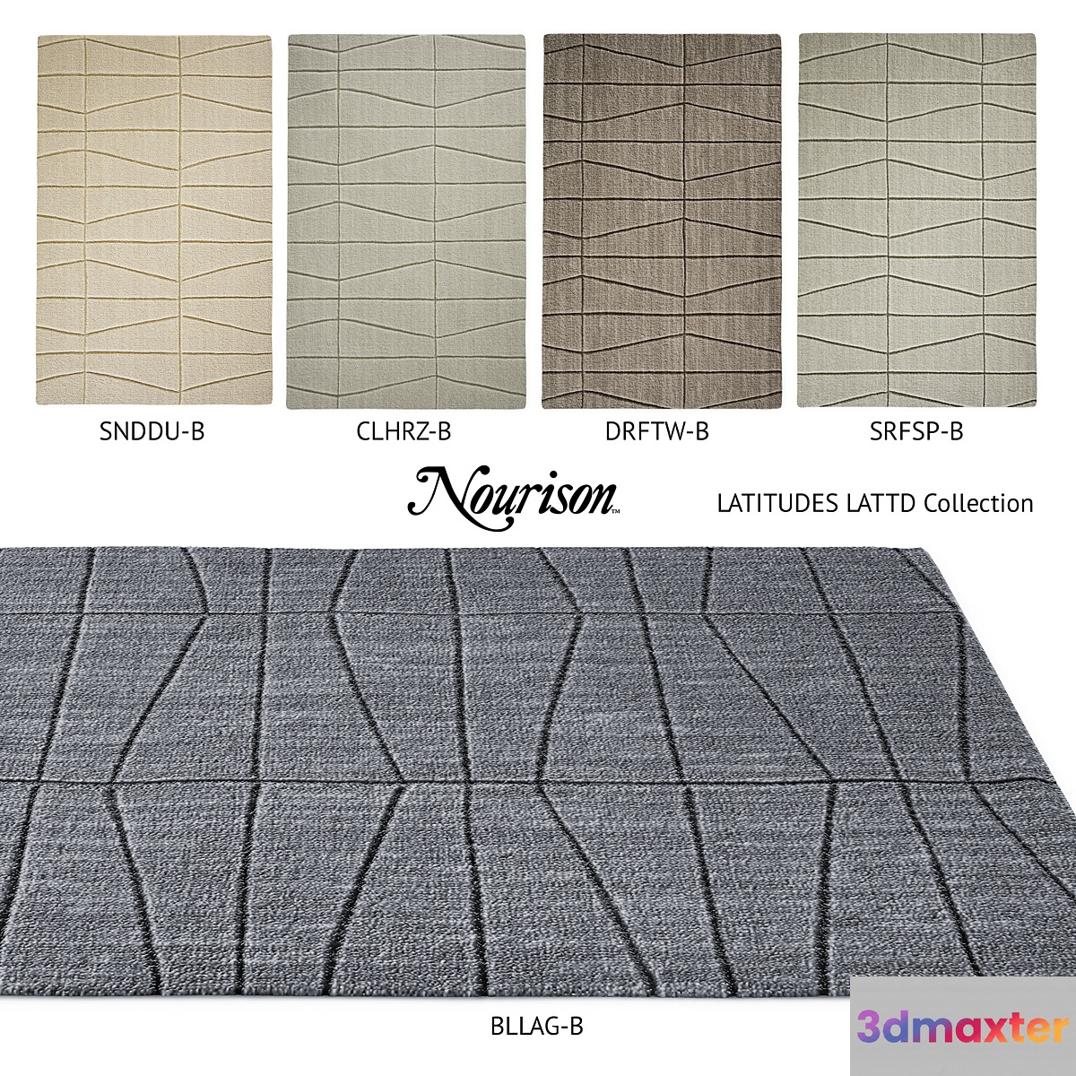 Carpets Nourison LATITUDES LATTD Collection 3D Max