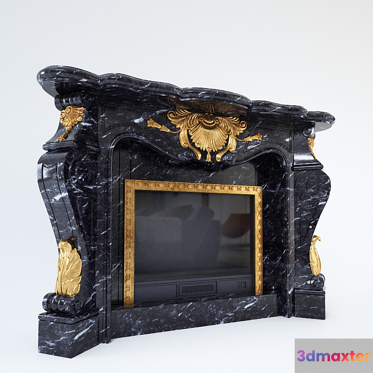 Classic fireplace Versalles by ARRIAGA 3D Max