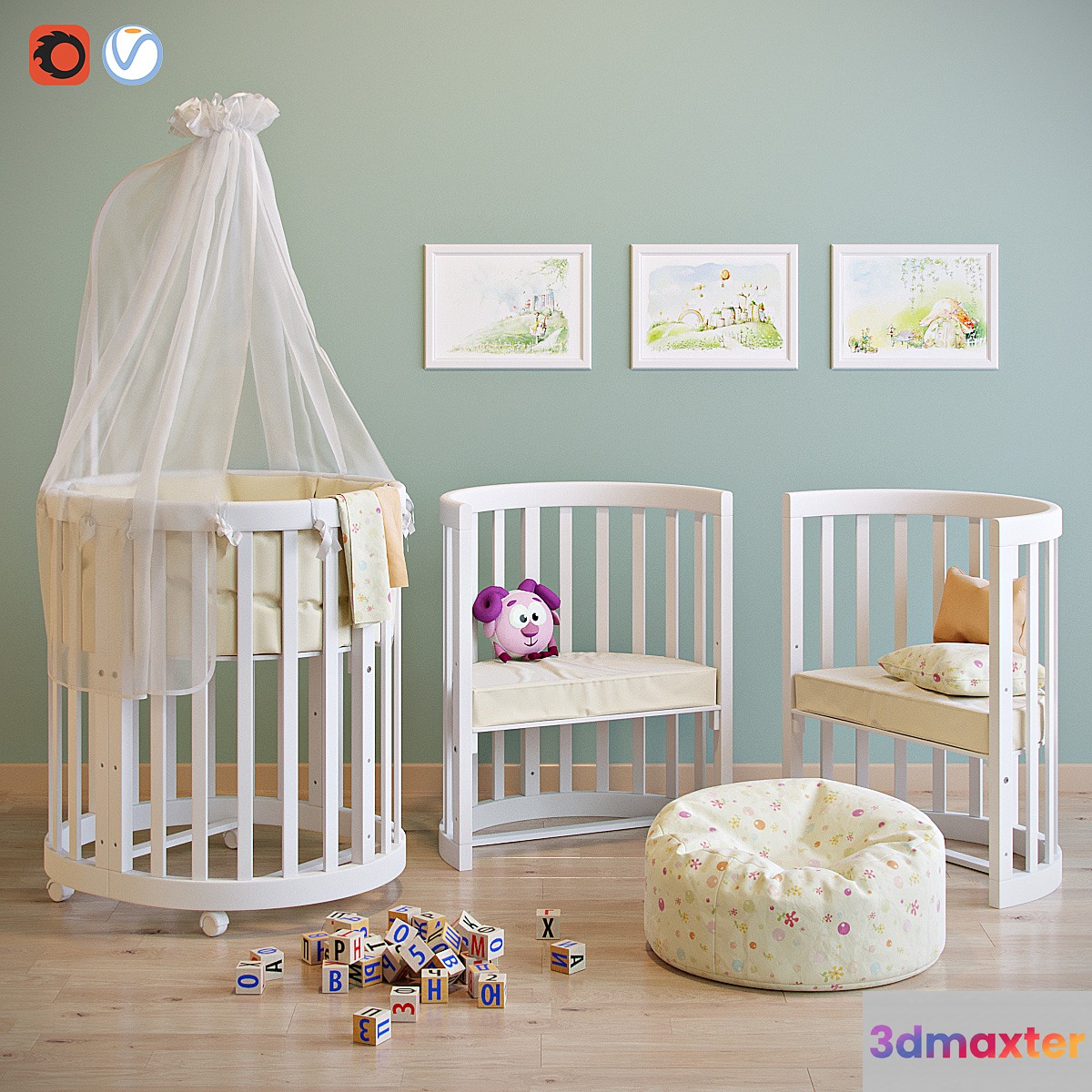 Cradle and chair EllipseBed