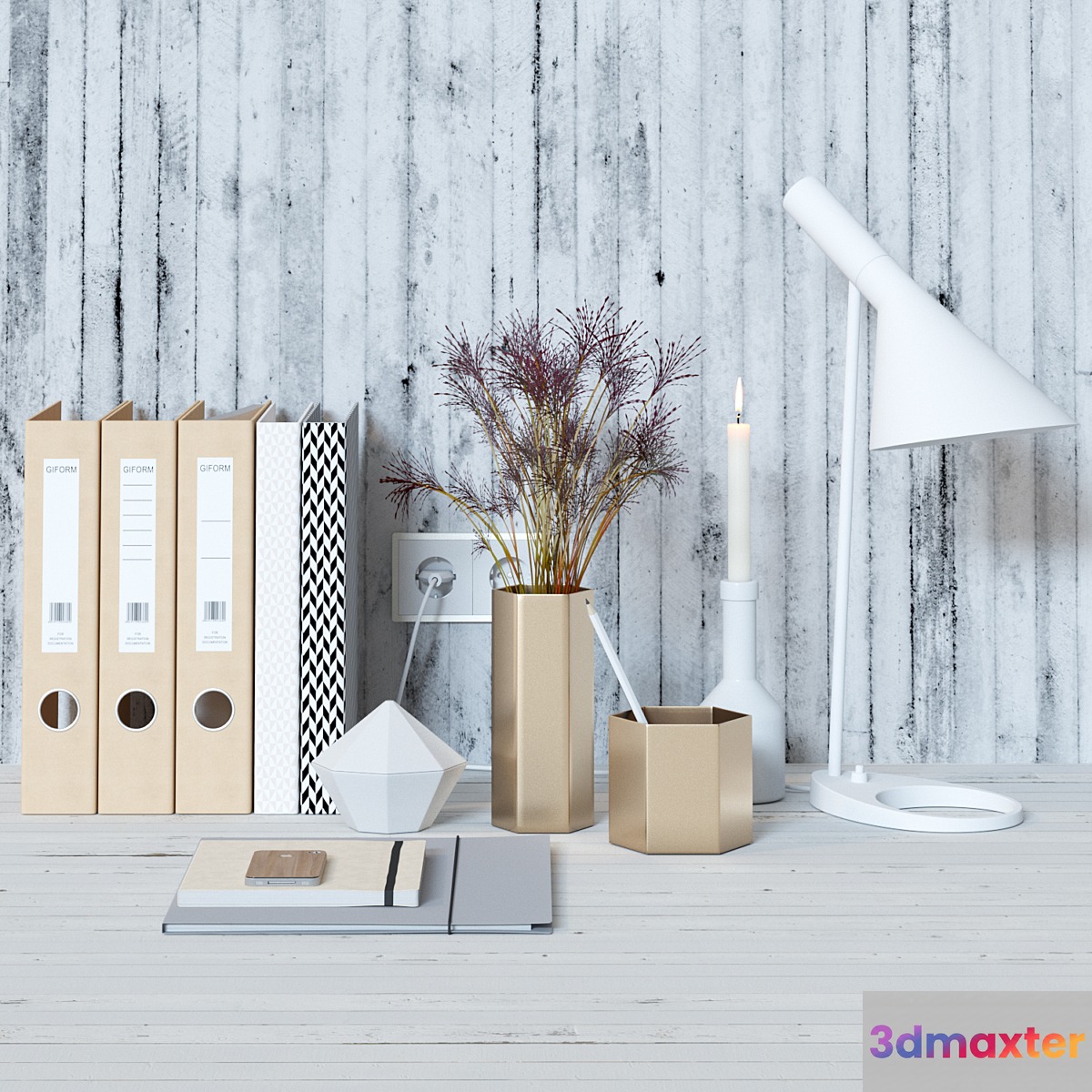 Decorative set for the office desk