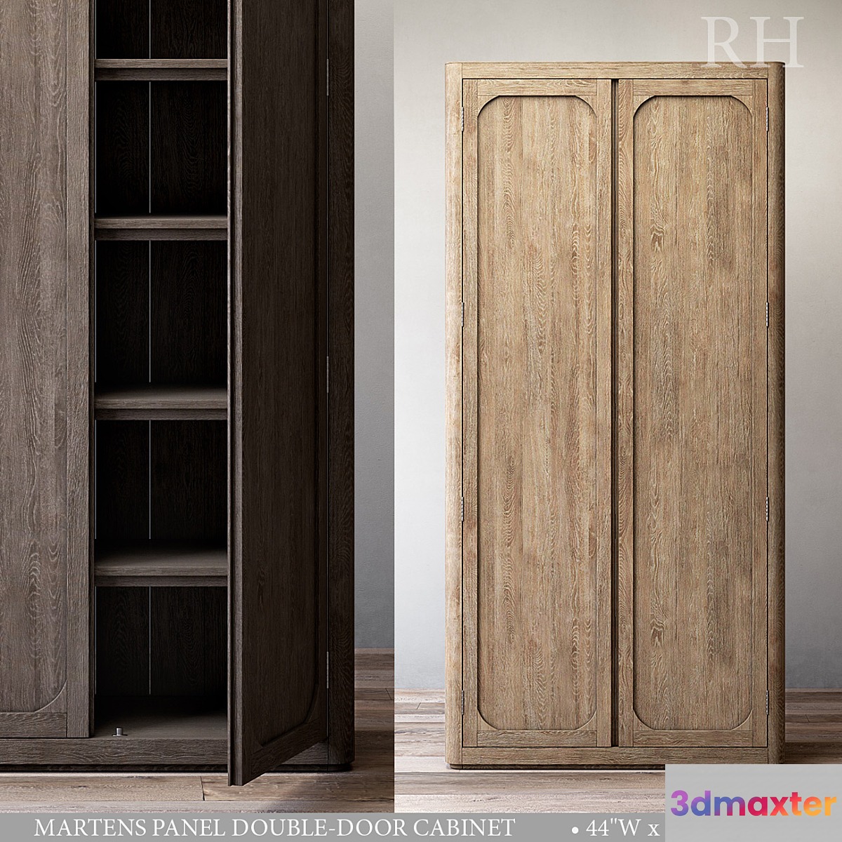 MARTENS PANEL DOUBLE-DOOR CABINET 3D Max