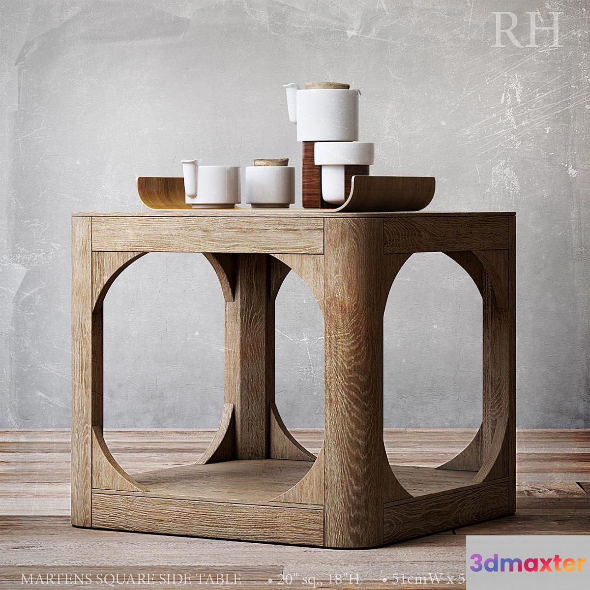 MARTENS SQUARE SIDE TABLE 20sq