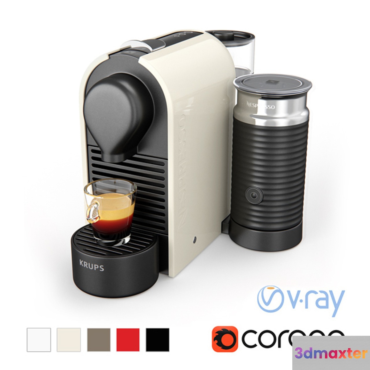 Coffee Machine Krups Nespresso UMilk 3D Max