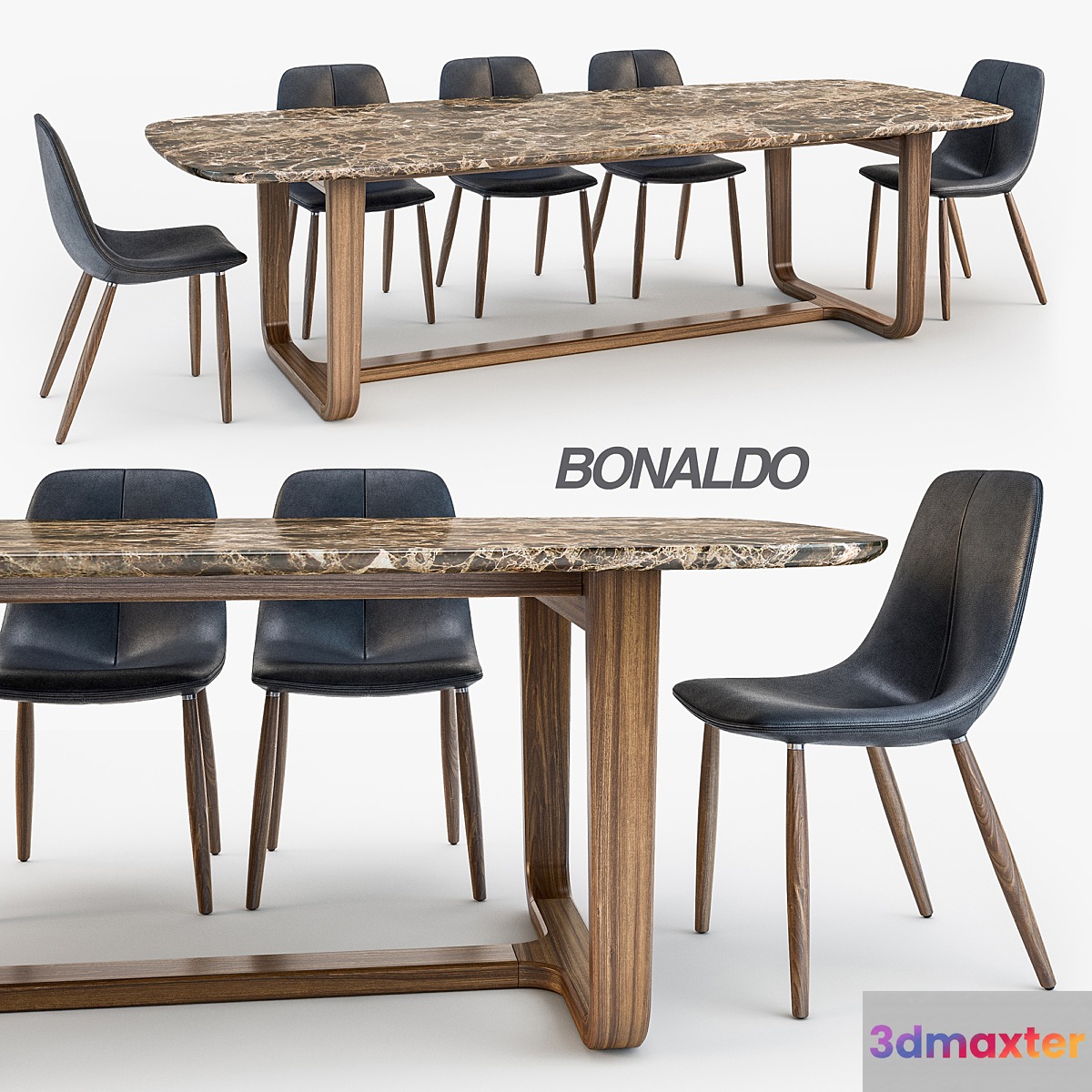 Bonaldo By chair Medley table
