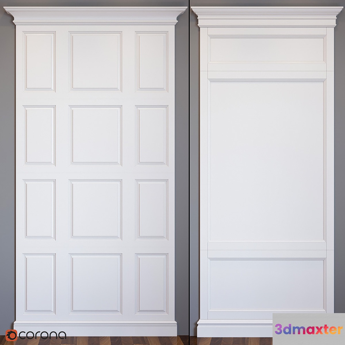 Wall panel 3D Max