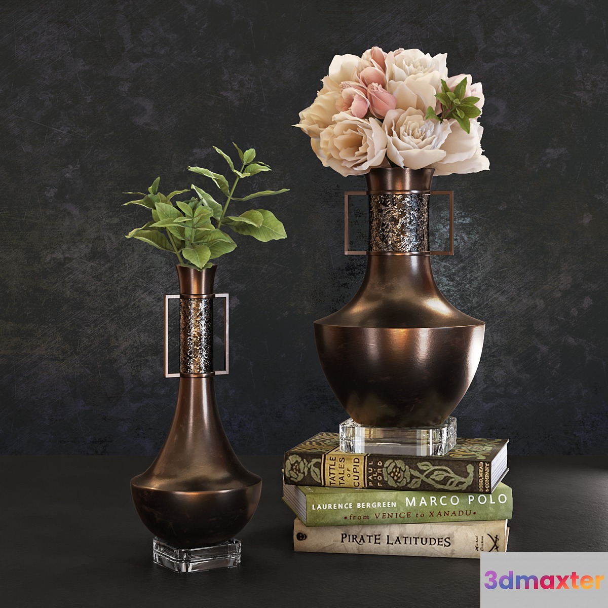 Baker Marco & Polo vases 3D Max