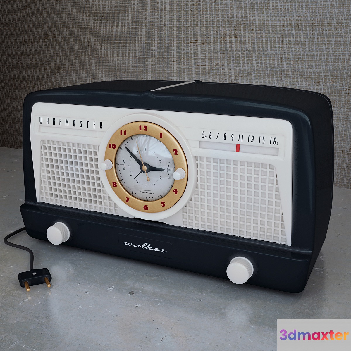 Radio Alarm Clock 3D Max