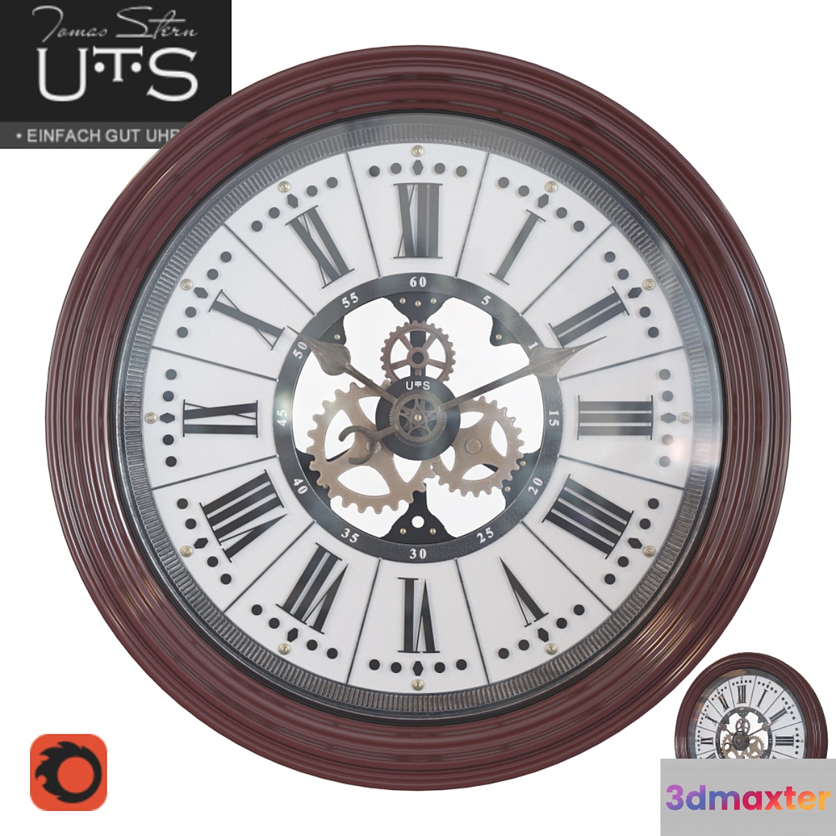 WALL CLOCK TOMAS STERN 9028 3D Max