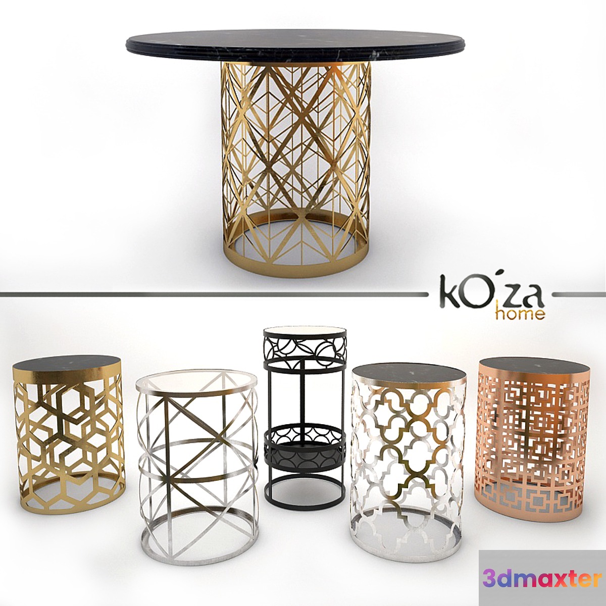 Soffee tables by Koza home 3D Max