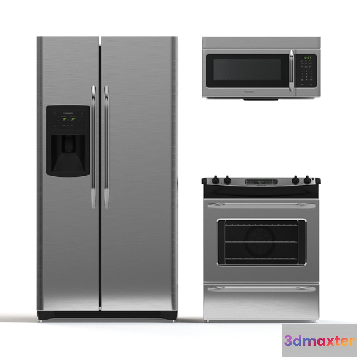 Frigidaire kitchen appliances 3D Max