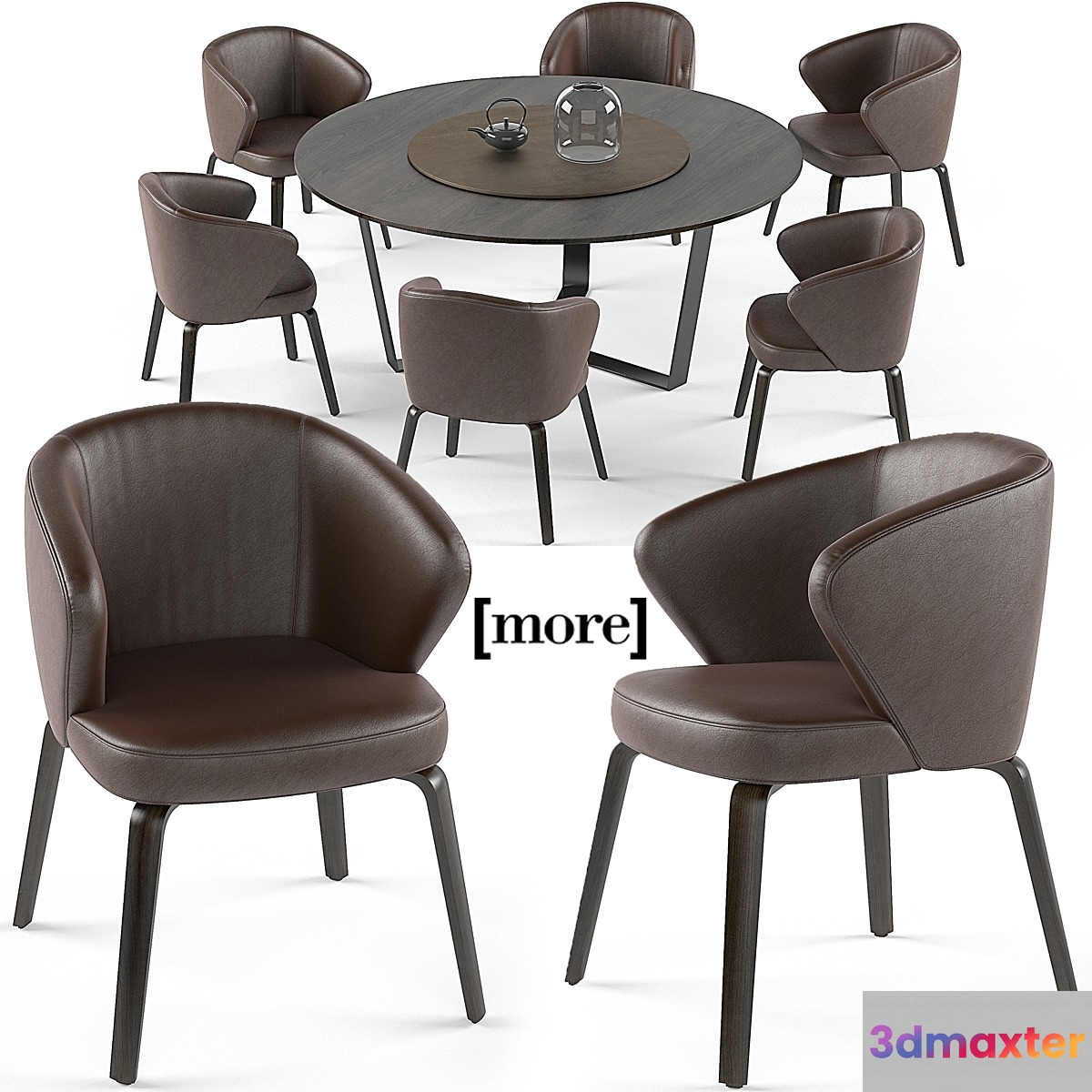 Mudi armchair and Pero round table set - No.4